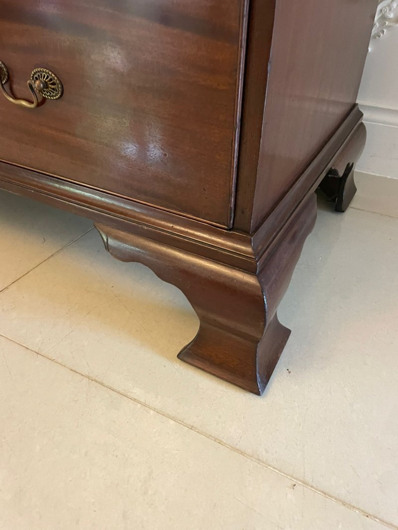 Antique 18th Century George III Mahogany Chest on Chest of Drawers - Image 11